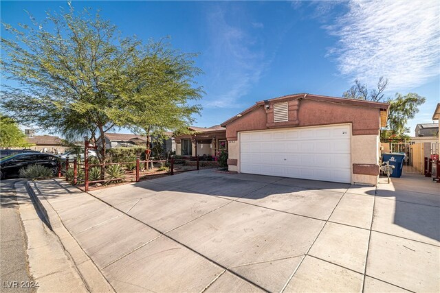 ranch-style house with a garage