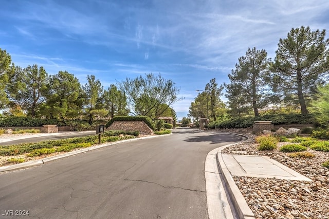 view of road with curbs