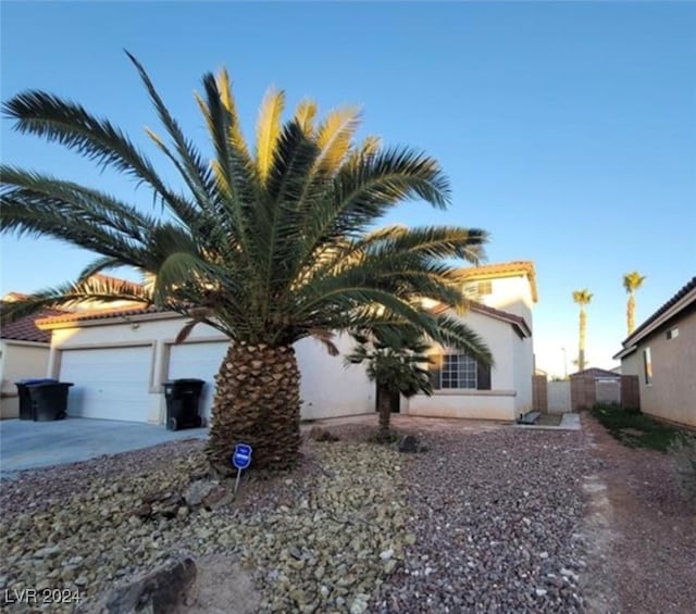 view of home's exterior featuring a garage