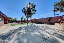 view of basketball court