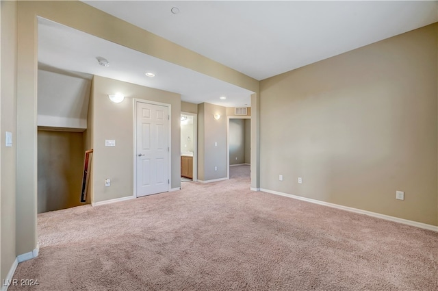 view of carpeted empty room