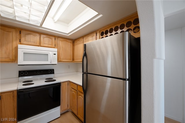 kitchen featuring white appliances