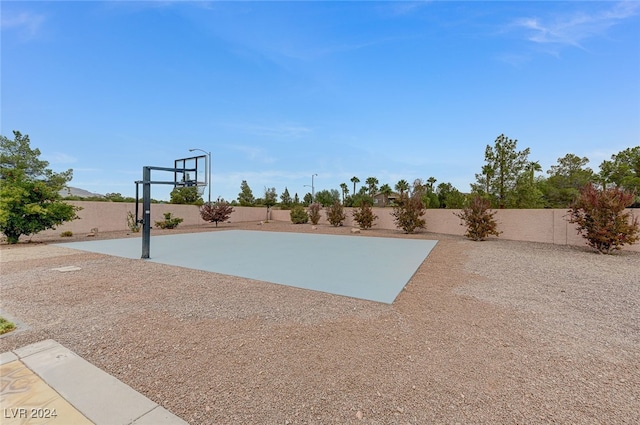 view of basketball court