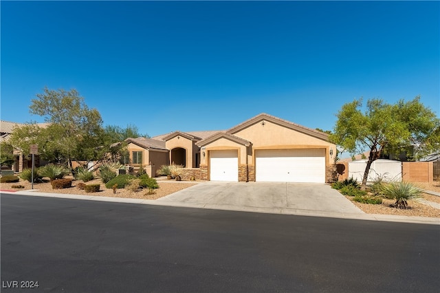 view of front of house featuring a garage