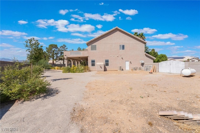 view of rear view of property