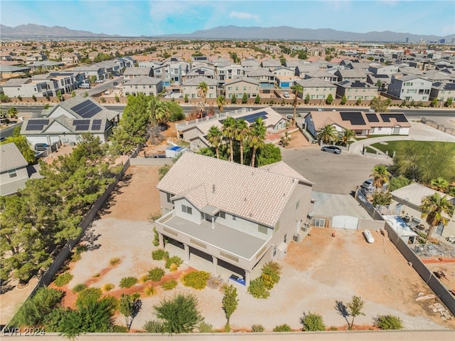 aerial view featuring a mountain view