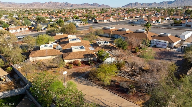 aerial view featuring a mountain view