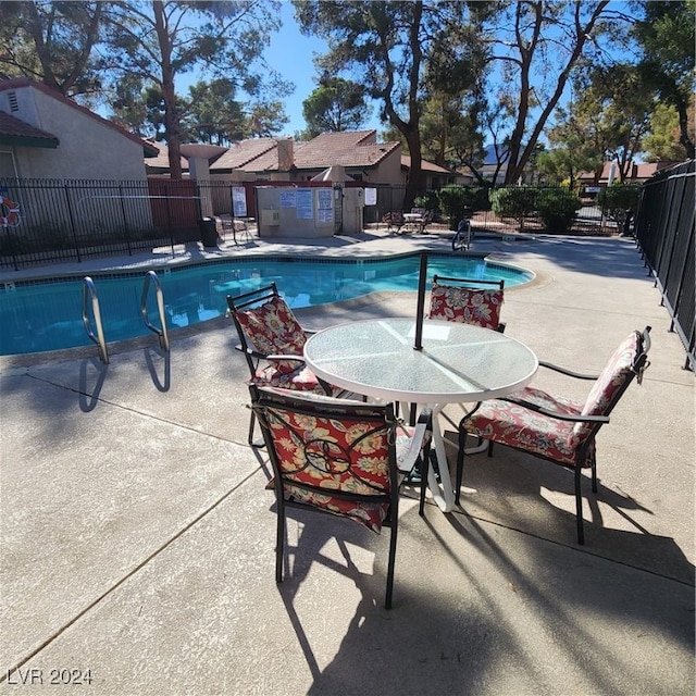 view of pool with a patio