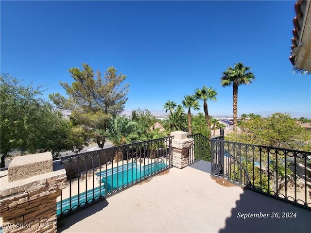 1337 Via Savona Dr, Henderson, NV 89052 - view of patio with a balcony