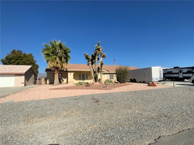 view of front of home featuring a garage