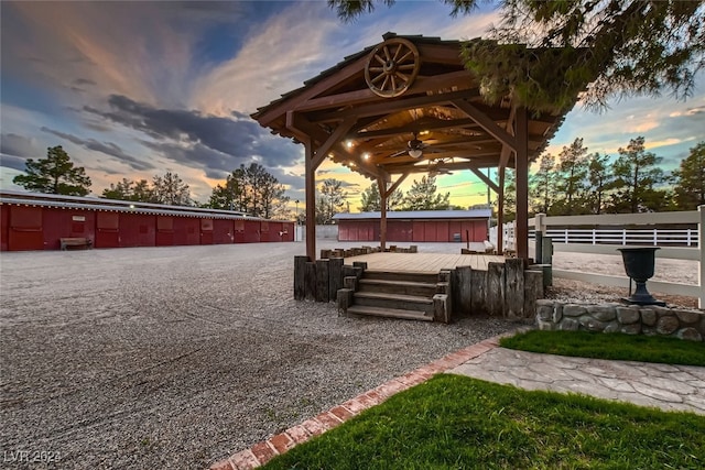 surrounding community with a gazebo