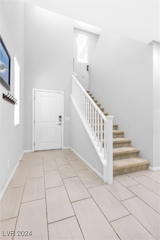 interior space featuring tile patterned floors