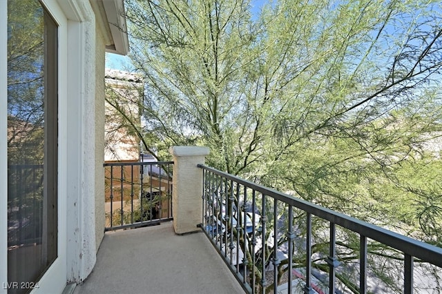 view of balcony