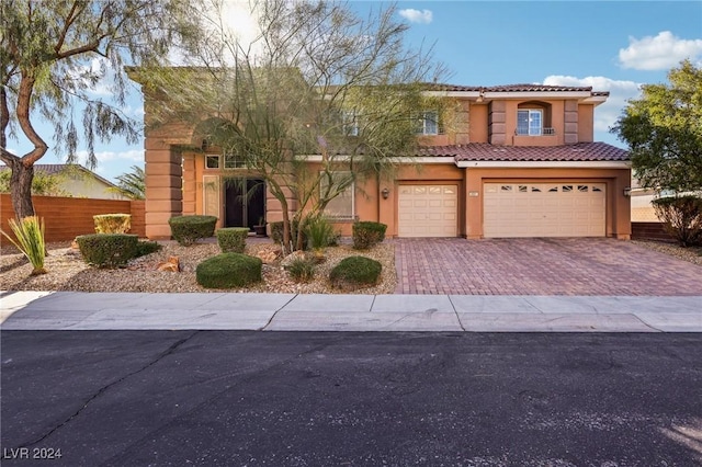 view of front of house featuring a garage