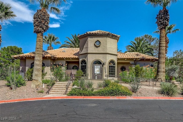 4810 Black Bear Rd Unit 202, Las Vegas, NV 89149 - mediterranean / spanish-style house with stucco siding and a tiled roof