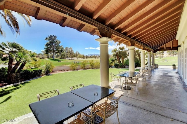 4810 Black Bear Rd Unit 202, Las Vegas, NV 89149 - view of patio / terrace with outdoor dining space