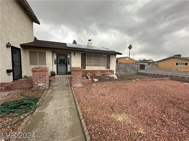 view of front of home