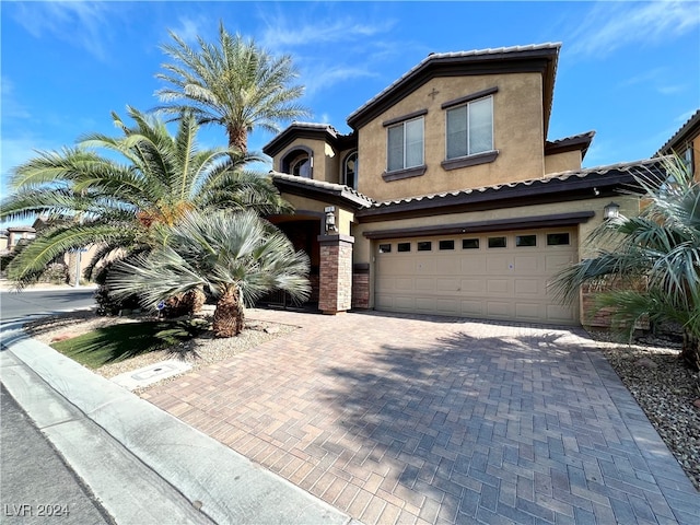 view of front of home featuring a garage