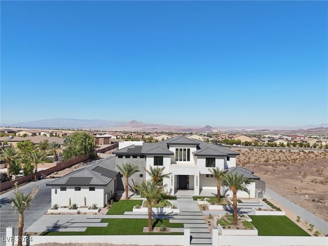 exterior space with a mountain view