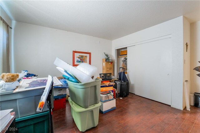2504 Windjammer Way, Las Vegas, NV 89107 - bedroom with wood finished floors and a closet
