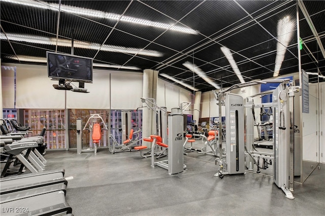 view of workout area