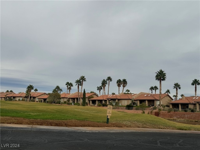 ranch-style home with a front yard