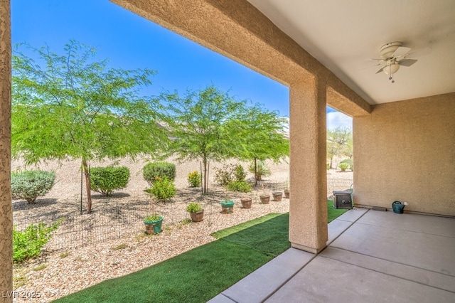 7625 Fieldfare Dr, North Las Vegas, NV 89084 - view of patio featuring ceiling fan