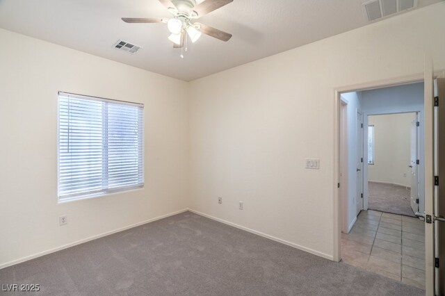 7625 Fieldfare Dr, North Las Vegas, NV 89084 - carpeted empty room featuring a ceiling fan and baseboards