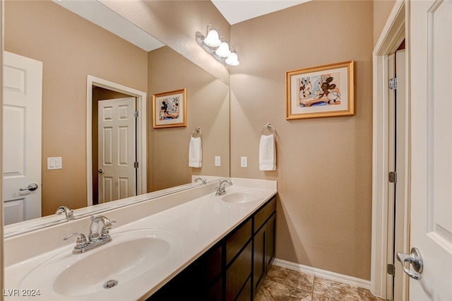 bathroom featuring vanity