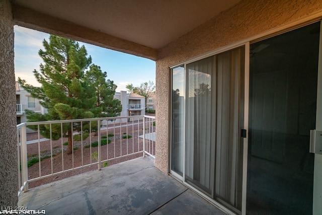 view of balcony