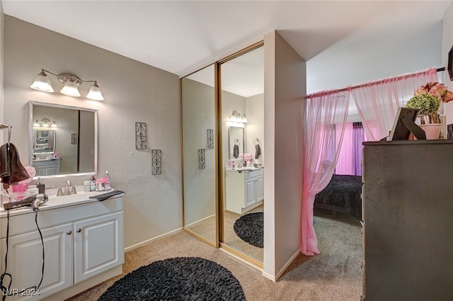 bathroom featuring vanity