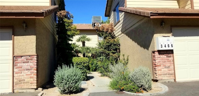 view of home's exterior with a garage