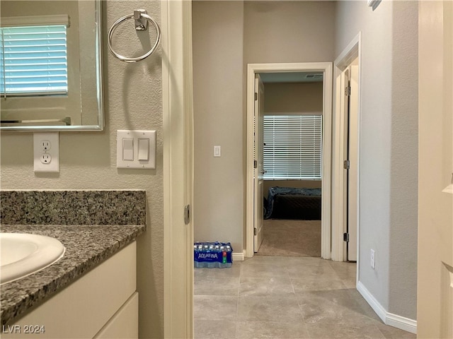 bathroom with vanity