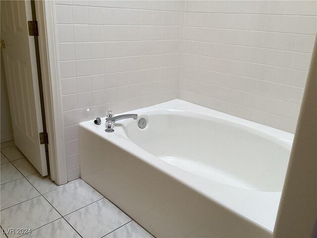 491 Marina Cv, Boulder City, NV 89005 - full bath with a tub and tile patterned flooring