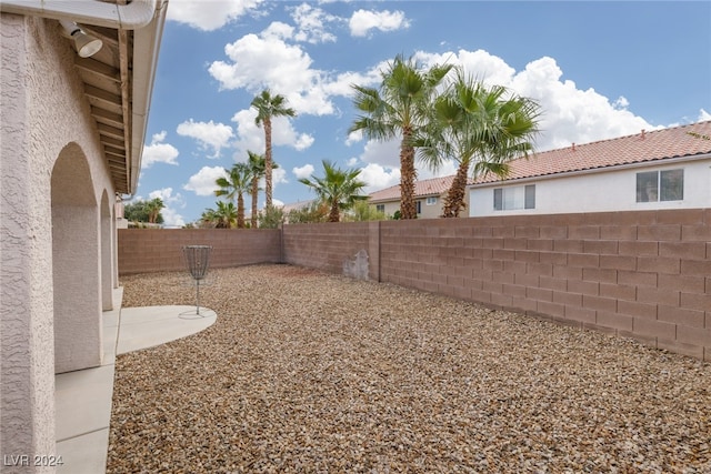 view of yard featuring a patio area