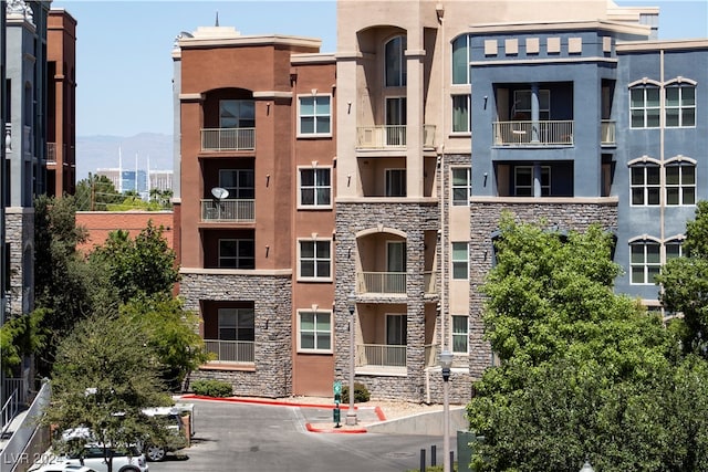 view of property featuring a mountain view