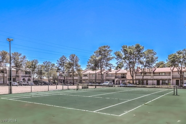 view of tennis court