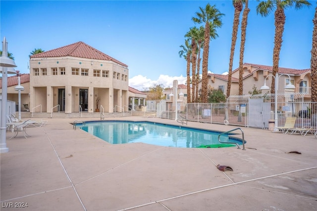 view of pool with a patio