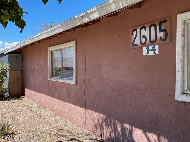 view of side of property