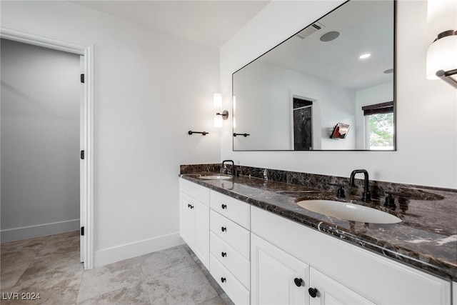 bathroom with vanity