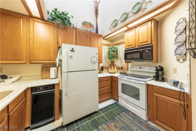 kitchen with white appliances