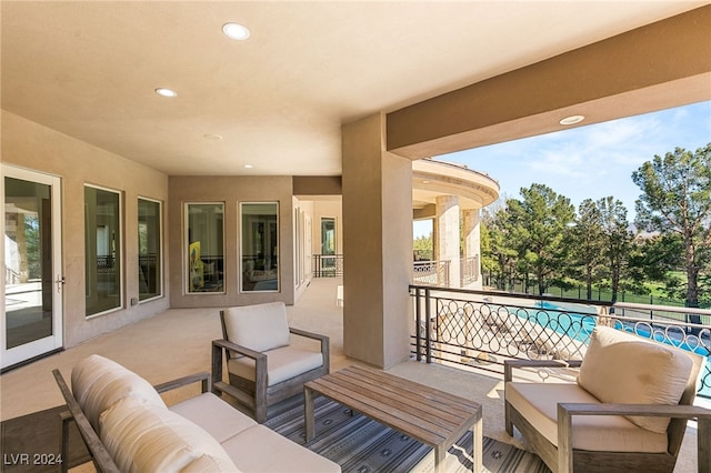 31 Eagles Landing Ln, Las Vegas, NV 89141 - patio / terrace with an outdoor living space