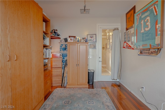 interior space featuring light wood-type flooring