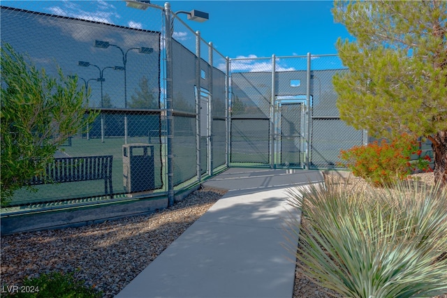 view of sport court