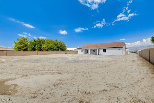 view of back of property