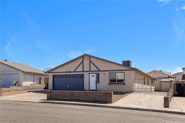 view of front of house featuring a garage