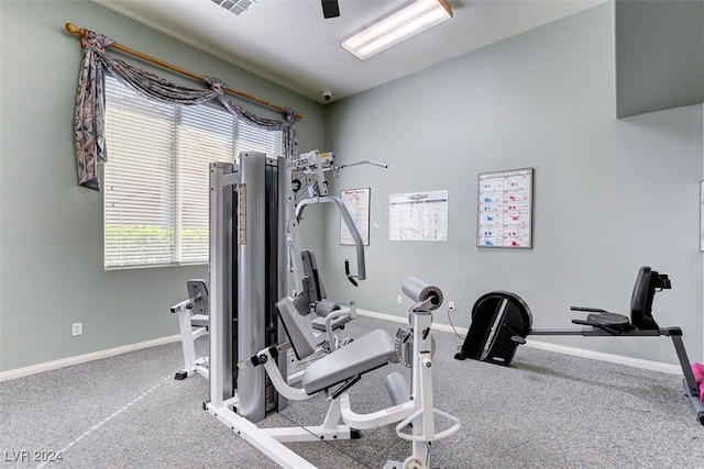 view of exercise room