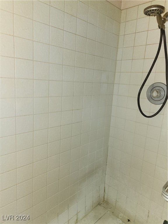 bathroom with tiled shower