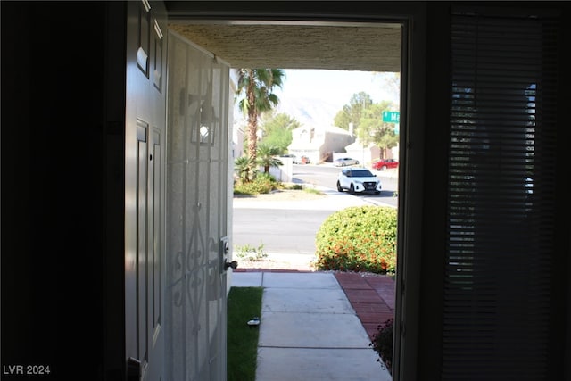 view of doorway to outside