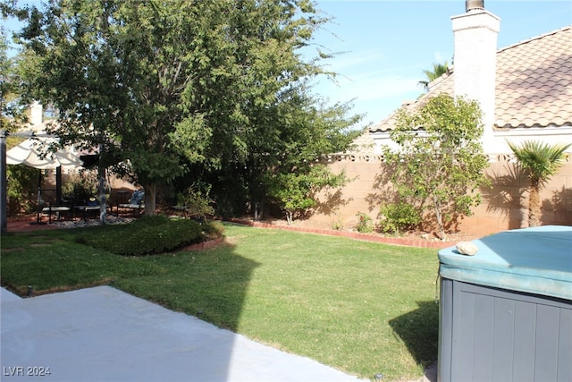 view of yard featuring a patio area